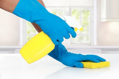 Preparing a room for carpet cleaning service in Acton
